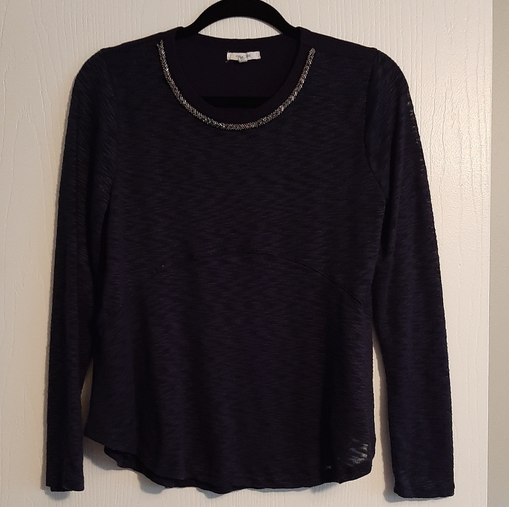 Maurices navy blue dress top